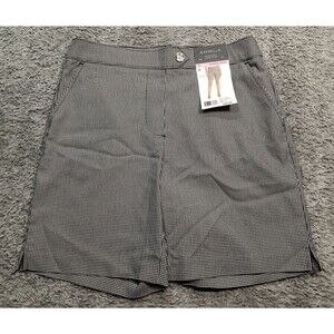 New Rafaella Shorts Womens Sz 6 Chino Stretch Dress Office Pockets Pull-On